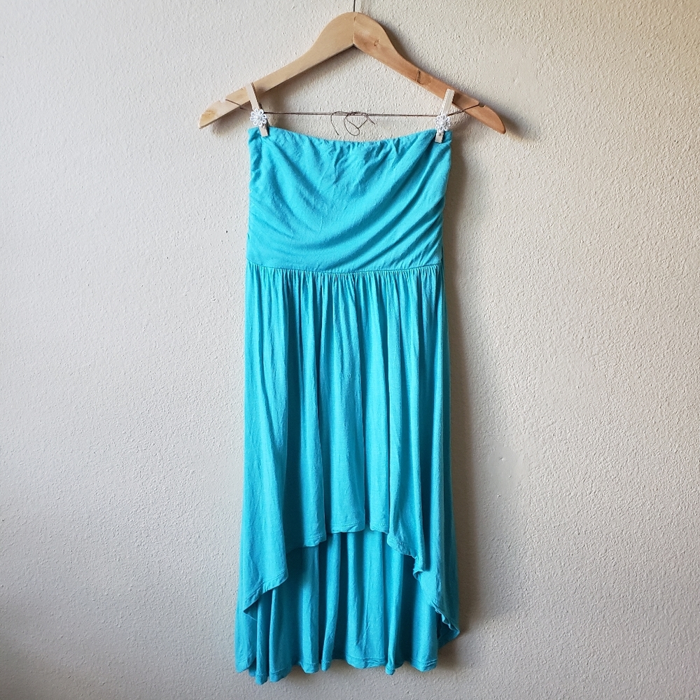 Aqua High Low Dress